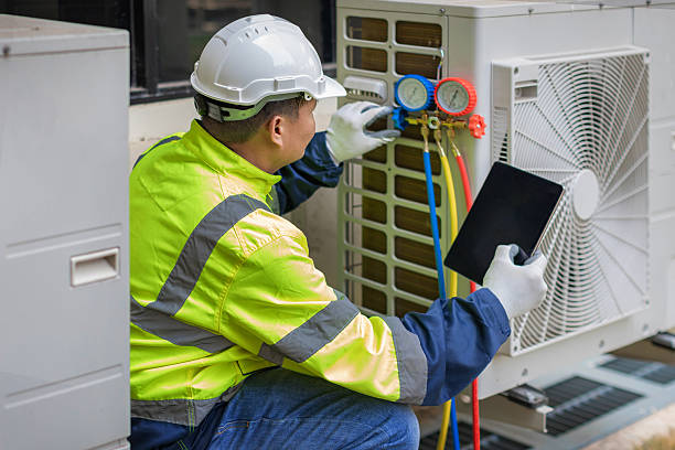 Professional Heat Pump Repair technician working in Bellvue, CO